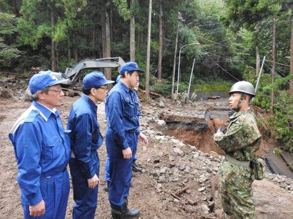 オリンピック道路の災害復旧支援