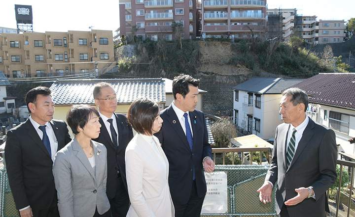 逗子市斜面崩落事故への対応